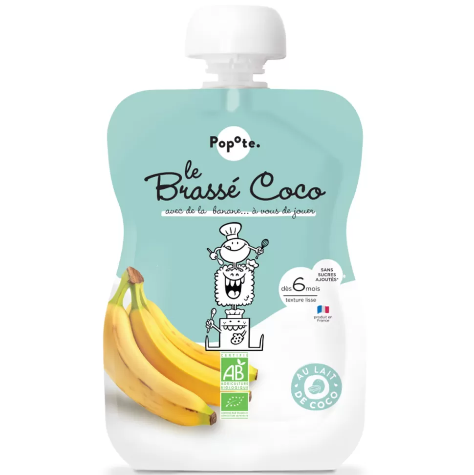 Popote Nourriture Bébé>Gourde Repas Bio Brassé Coco Banane - 100 g