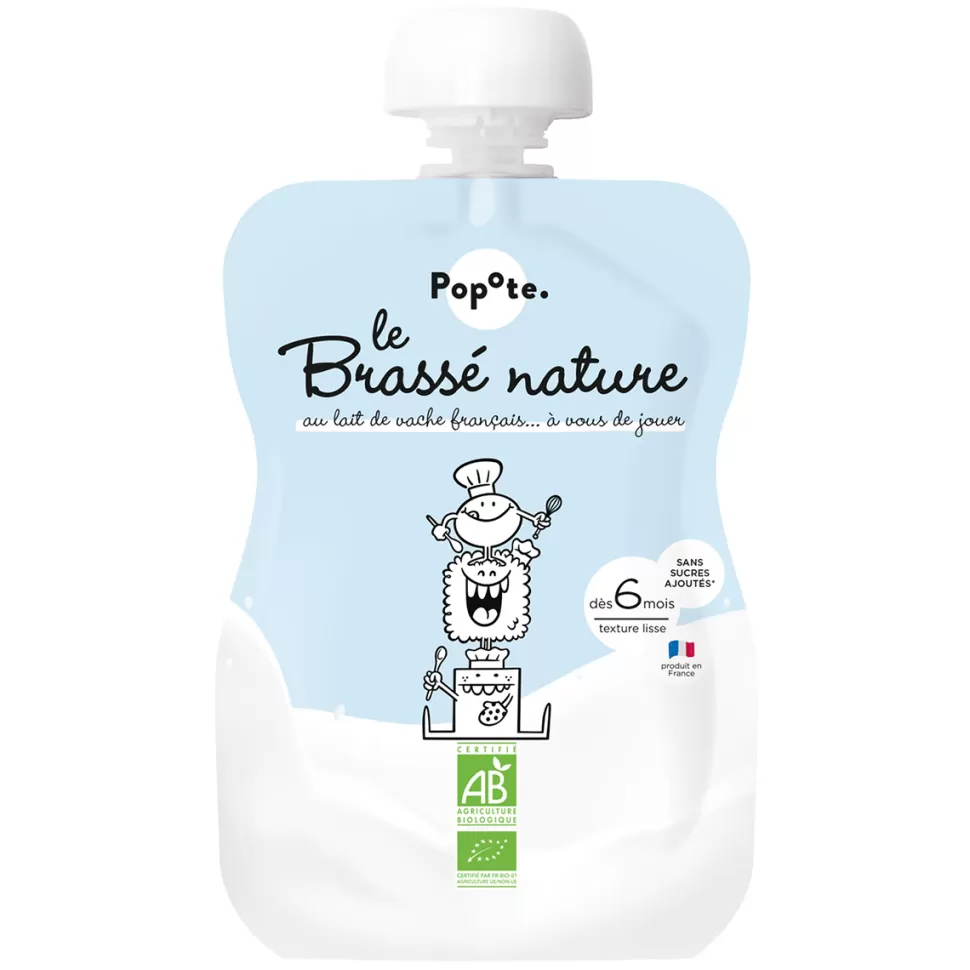 Popote Nourriture Bébé>Gourde Repas Bio Brassé Nature - 100 g