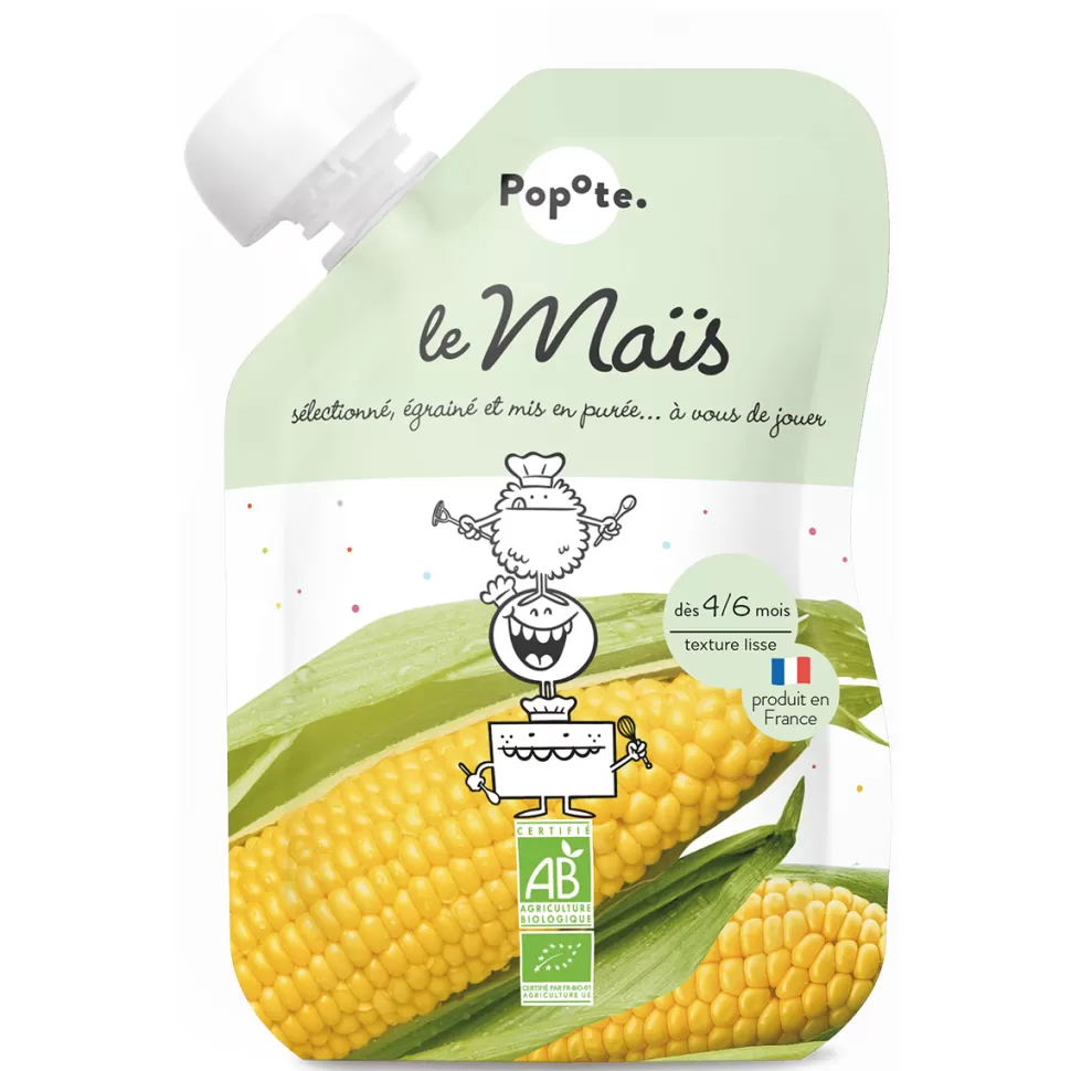 Popote Nourriture Bébé>Gourde Repas Bio Maïs - 120 g