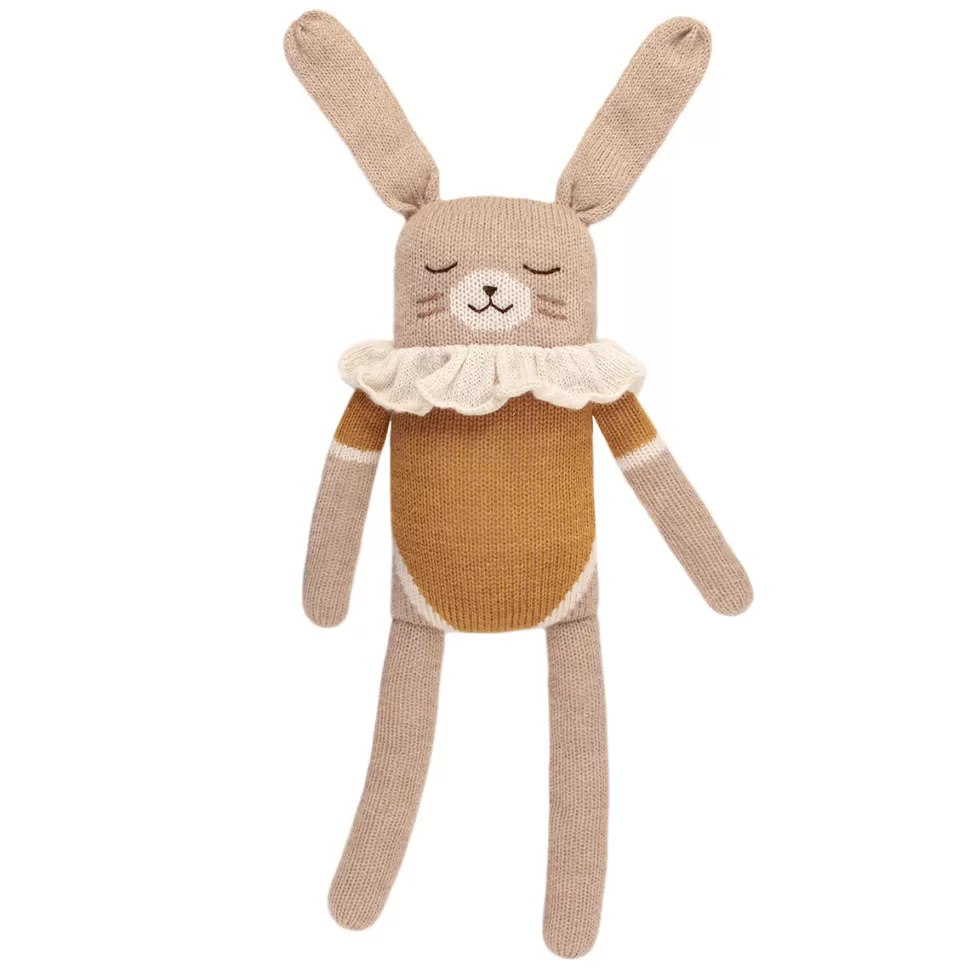 Main Sauvage Doudou>Grand Doudou Lapin - Maillot Ocre