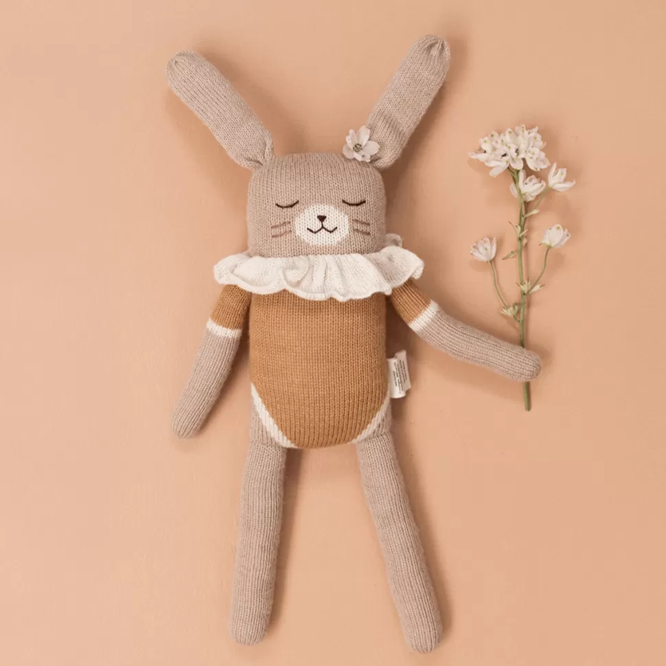 Main Sauvage Doudou>Grand Doudou Lapin - Maillot Ocre