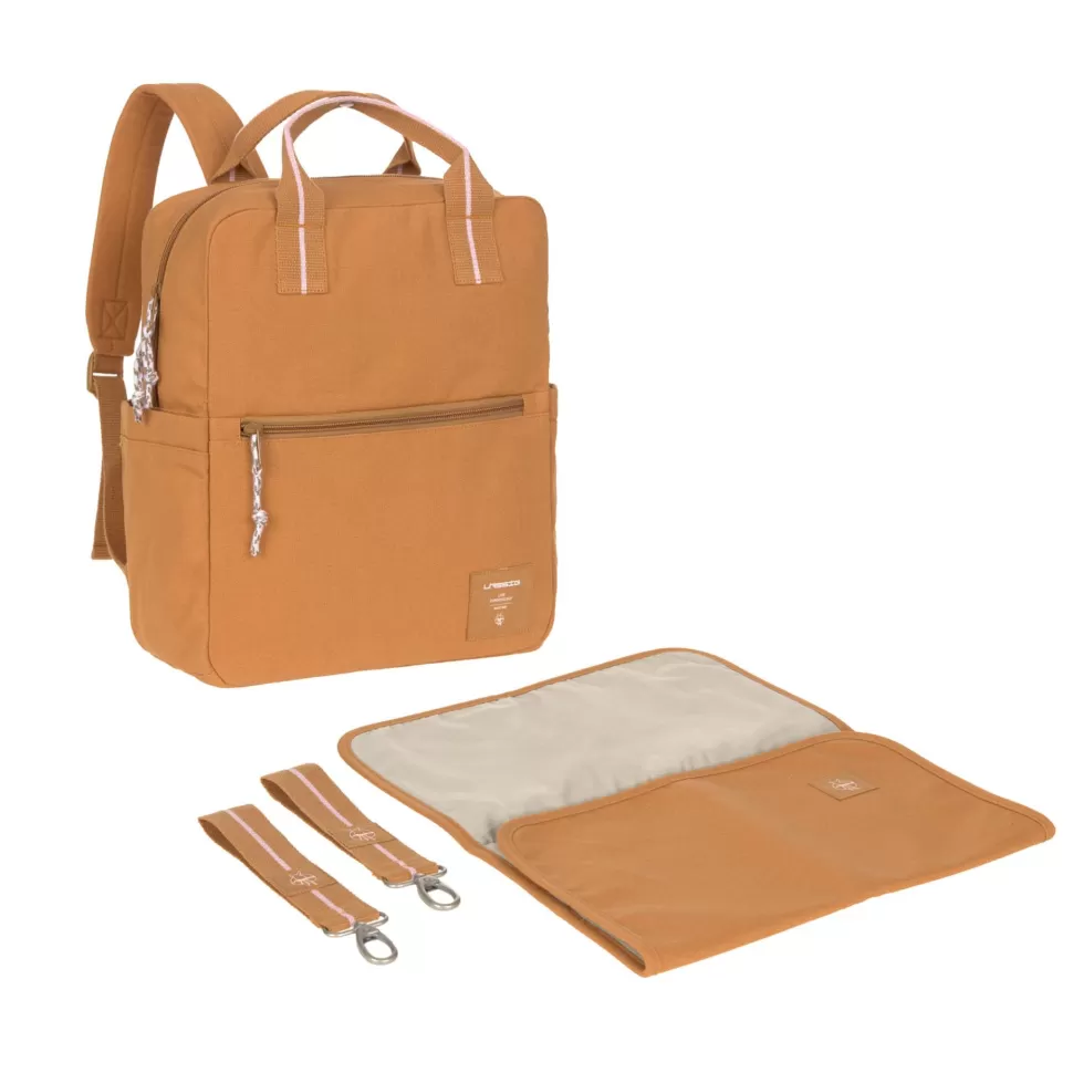 LÄSSIG Sac À Langer>Grand Sac à Dos Carré Little One & Me - Caramel