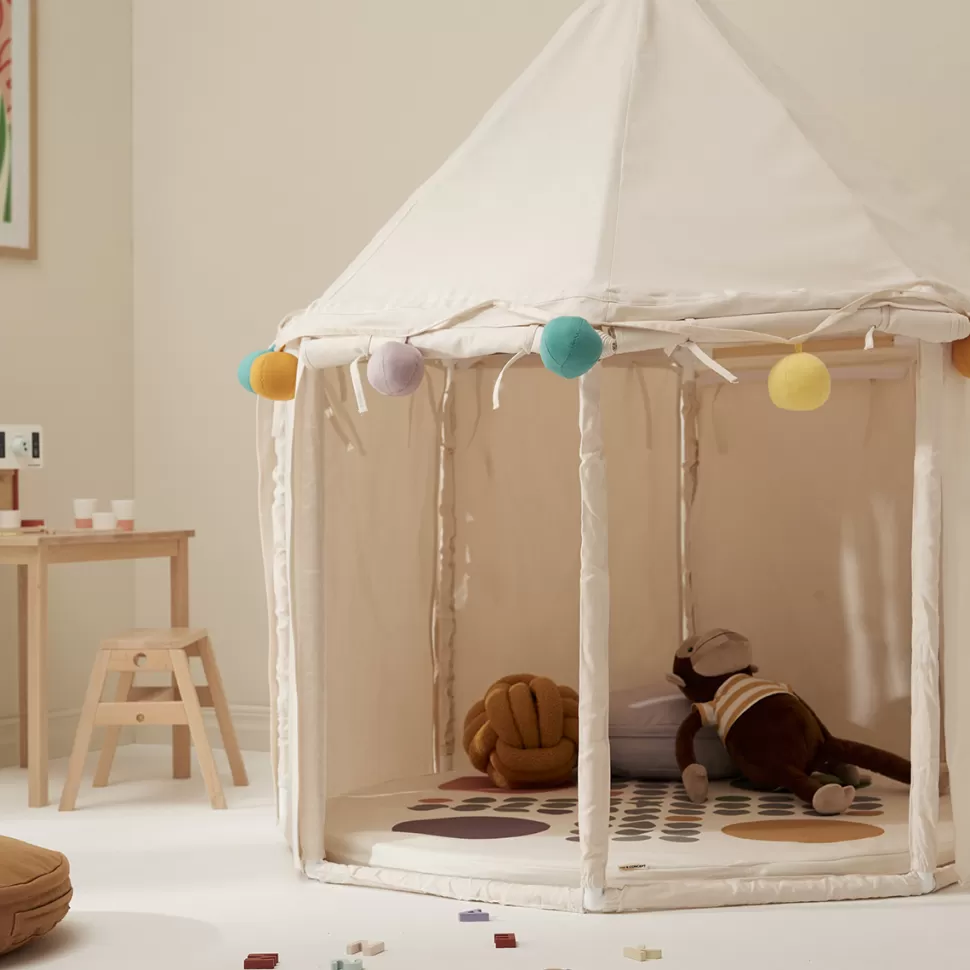 Kid's Concept Décoration>Guirlande à Fanions Pompons - Lila Multi
