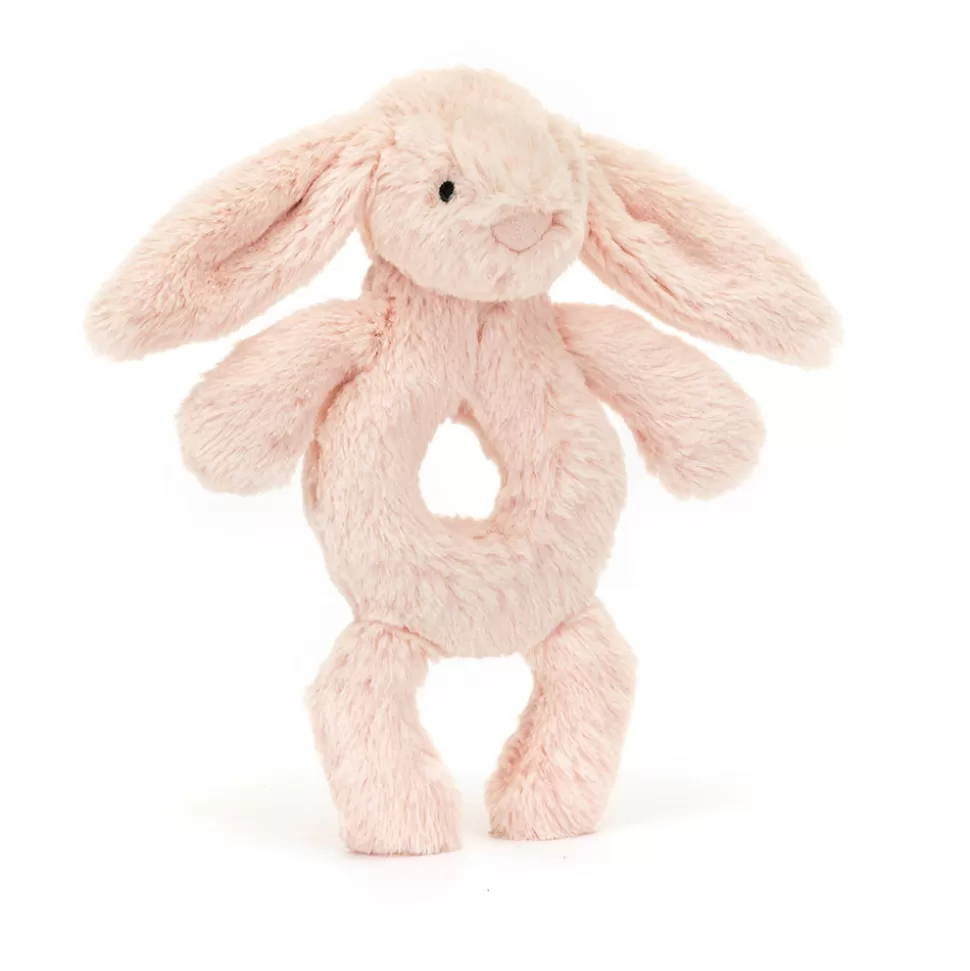 Jellycat Hochet>Hochet Bashful Blush Bunny