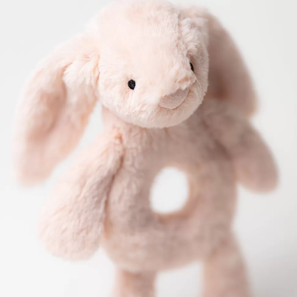 Jellycat Hochet>Hochet Bashful Blush Bunny