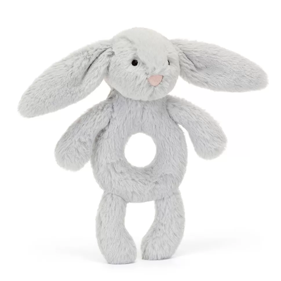 Jellycat Hochet>Hochet Bashful Silver Bunny