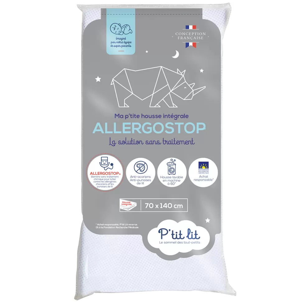 P'tit Lit Literie Bébé>Housse Allergostop - 70 x 140 cm