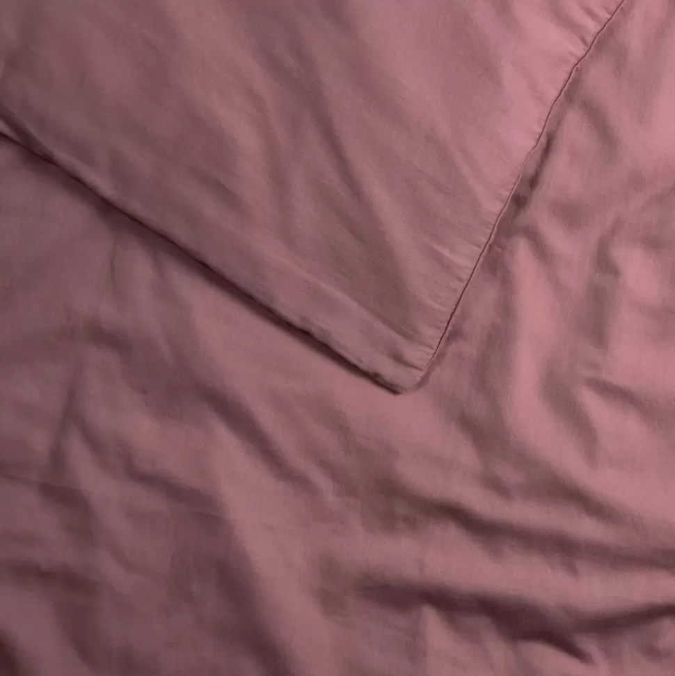 Kadolis Literie Bébé>Housse de Couette Pur Coton Bio Bois de Rose - 140 x 200 cm