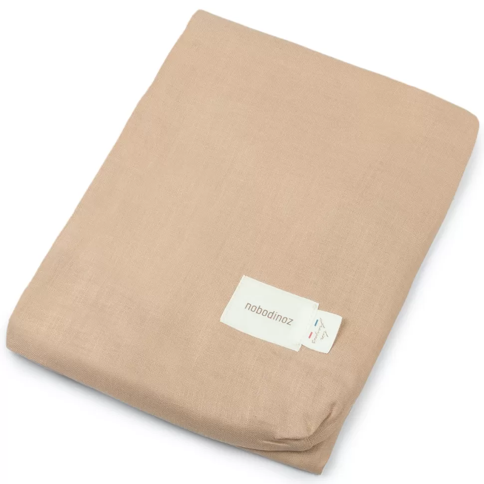 Nobodinoz Matelas Et Housse À Langer>Housse de Matelas à Langer Lin Français - Sand