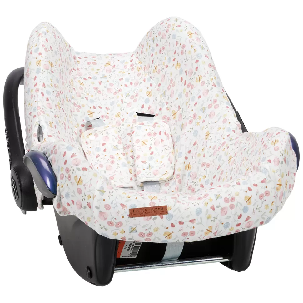 Little Dutch Equipement Voiture>Housse de Protection Siège Auto Flowers & Butterflies - Pink