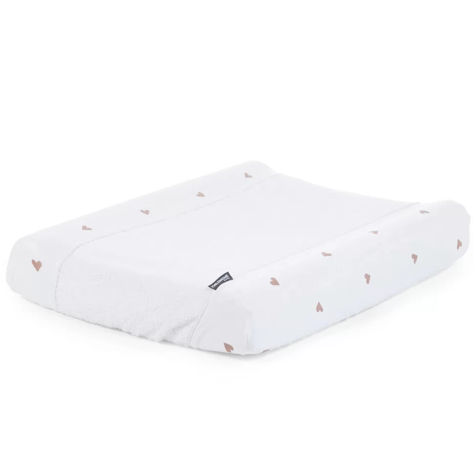 Childhome Matelas Et Housse À Langer>Housse Matelas à Langer Jersey Eponge - Hearts
