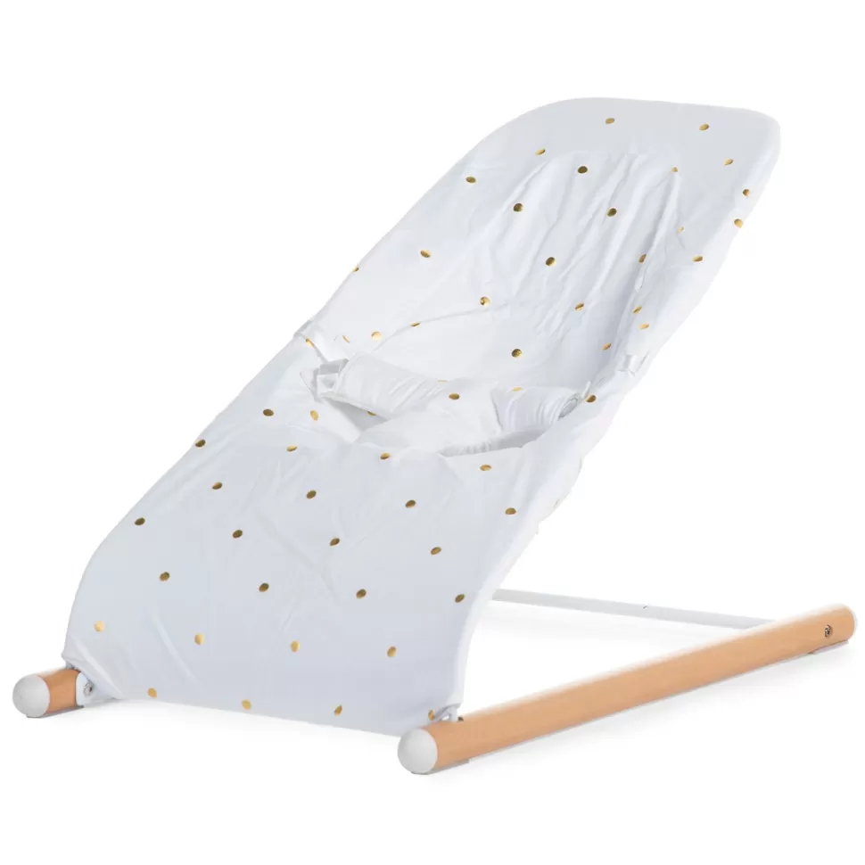 Childhome Transat>Housse Transat Evolux Jersey - Golds Dots