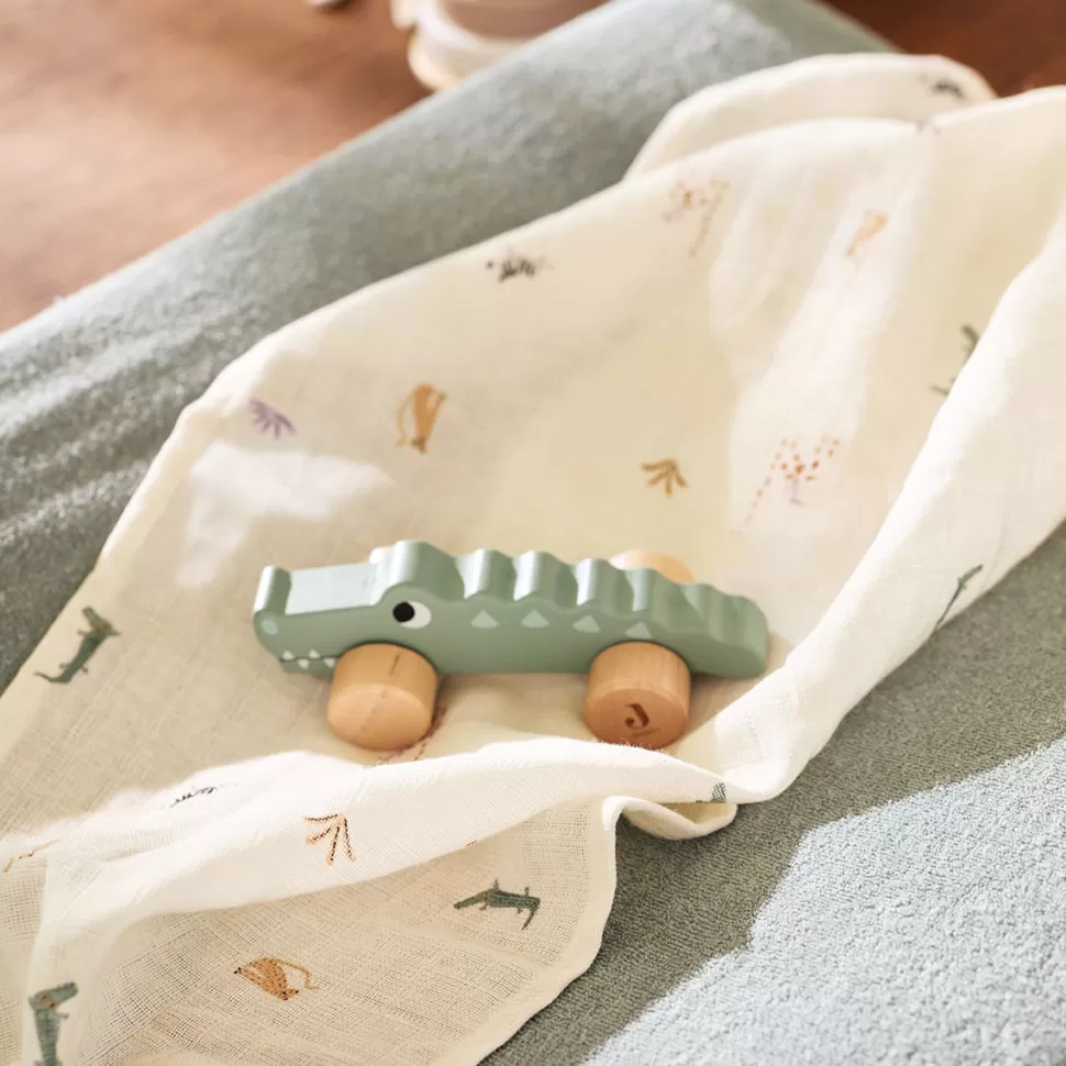 Jollein Mes Premiers Jouets>Jouet à Roulettes en Bois - Jungle Jambo Crocodile