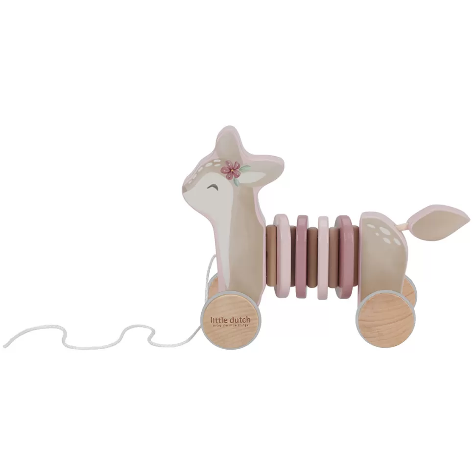 Little Dutch Mes Premiers Jouets>Jouet à Tirer en Bois Faon - Fairy Garden