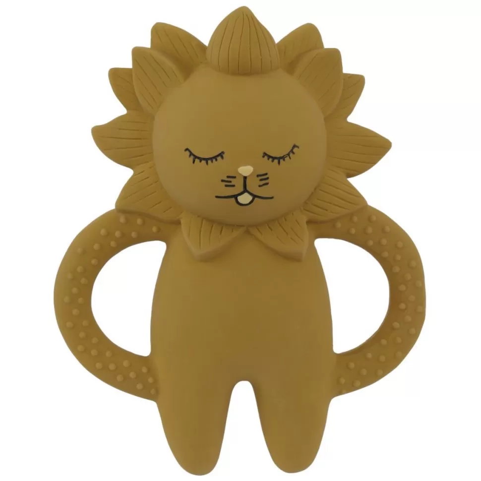Konges Sløjd Hygiène & Soin>Jouet de Dentition Lion - Mustard