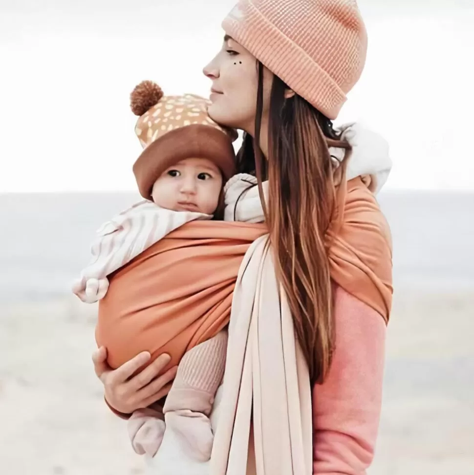 Love Radius Porte Bébé>La Petite Echarpe sans Noeud - Nude et Caramel