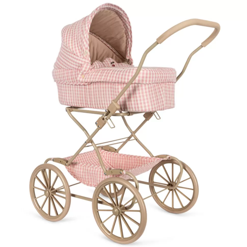 Konges Sløjd Mes Premiers Jouets>Landau pour Poupée - Powder Pink Check