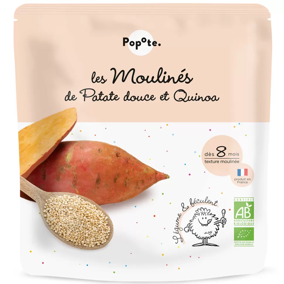 Popote Nourriture Bébé>Les Moulinés Patate Douce et Quinoa - 180 g