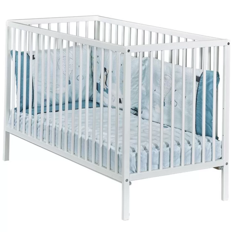 Sauthon Meuble Bébé>Lit Bébé Basic Blanc - 60 x 120 cm