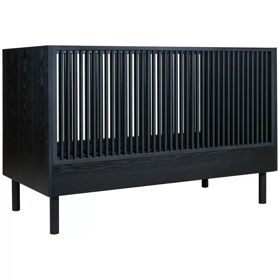 Quax Meuble Bébé>Lit Bébé Evolutif Hai No Ki Black Ash - 70 x 140 cm