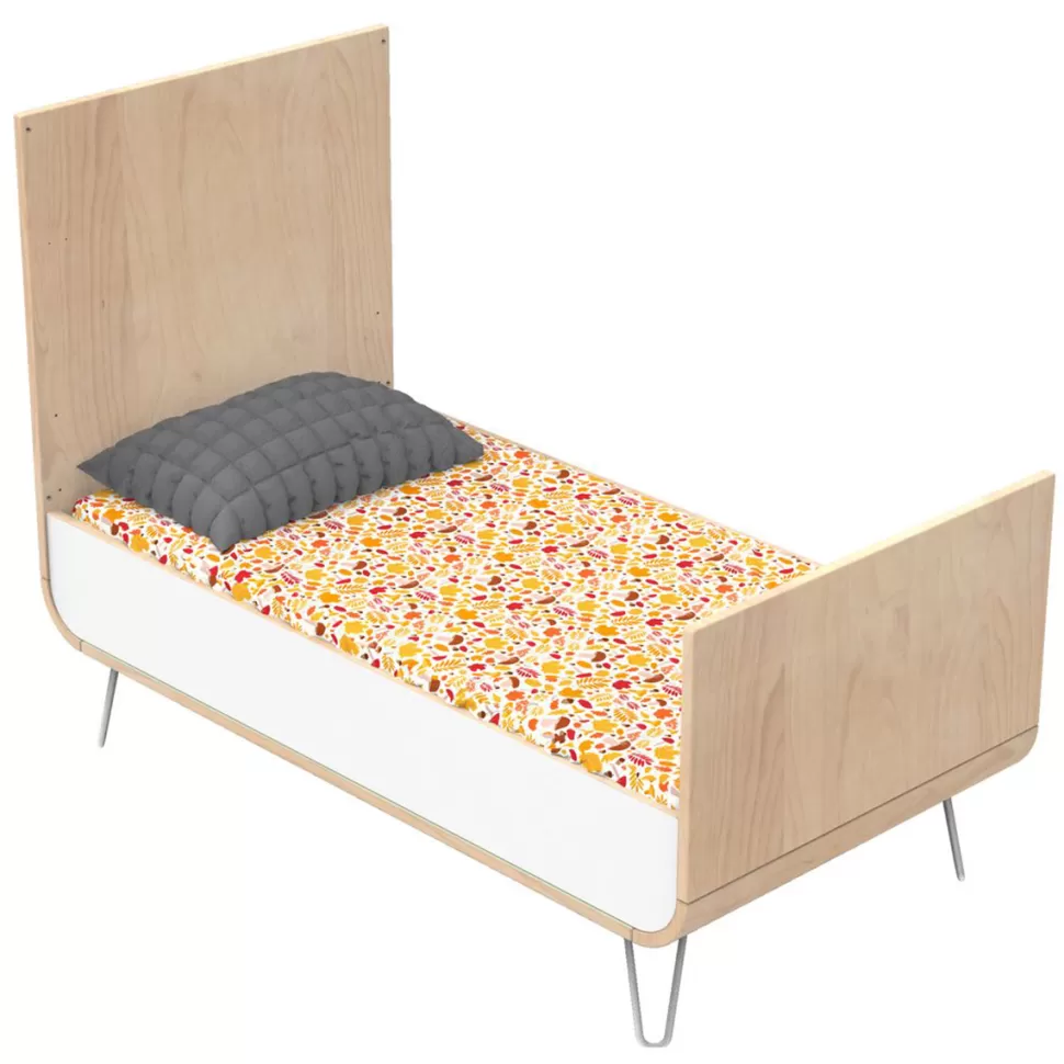 Sauthon Original Meuble Bébé>Lit Bébé Evolutif Little Big Bed Bambin Bois et Blanc - 70 x 140 cm