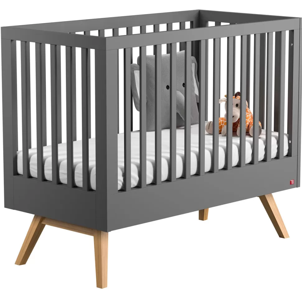Vox Meubles Meuble Bébé>Lit Bébé Evolutif Nature Gris - 70 x 140 cm