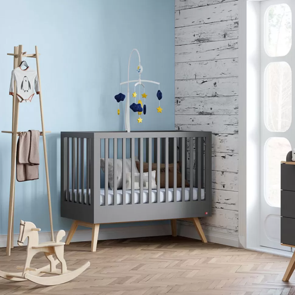 Vox Meubles Meuble Bébé>Lit Bébé Evolutif Nature Gris - 70 x 140 cm