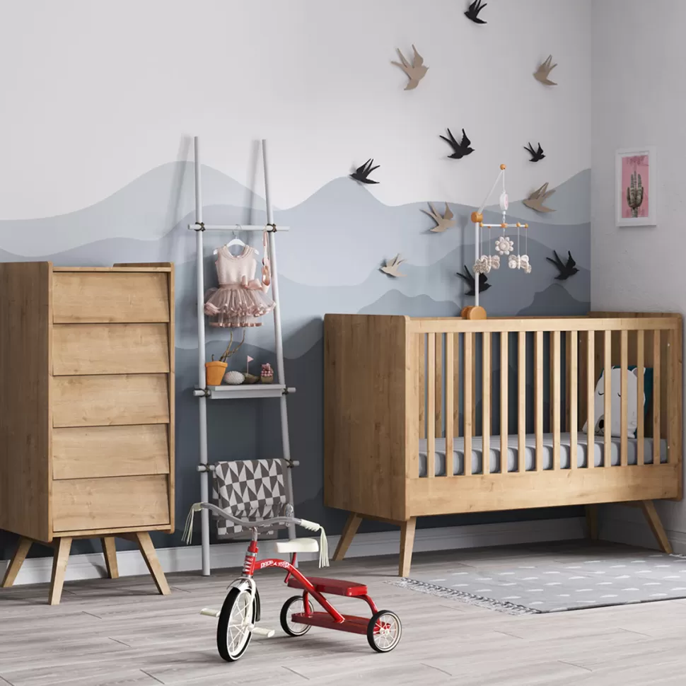 Vox Meubles Meuble Bébé>Lit Bébé Evolutif Vintage Chêne - 70 x 140 cm