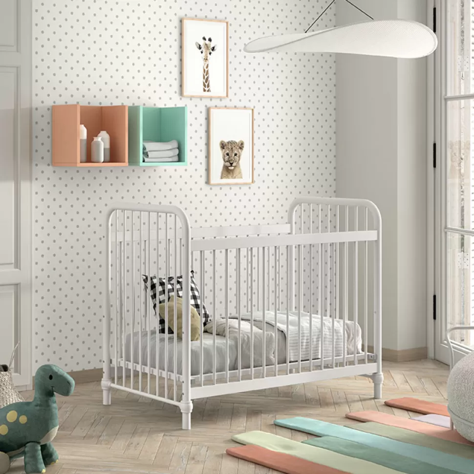 JAXX Meuble Bébé>Lit Bébé Réglable Bronxx Blanc Mat - 60 x 120 cm