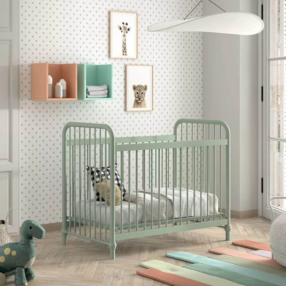JAXX Meuble Bébé>Lit Bébé Réglable Bronxx Olive Green Mat - 60 x 120 cm