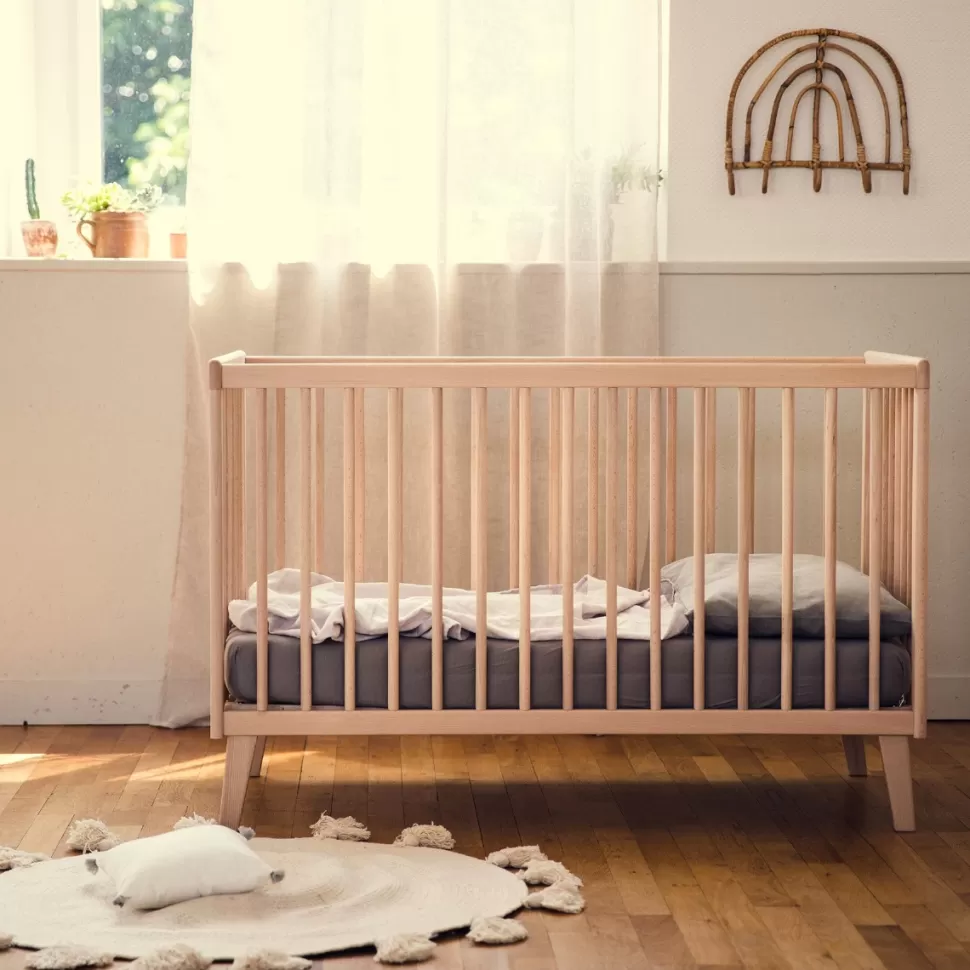 Kadolis Meuble Bébé>Lit Bébé Turia Naturel - 60 x 120 cm