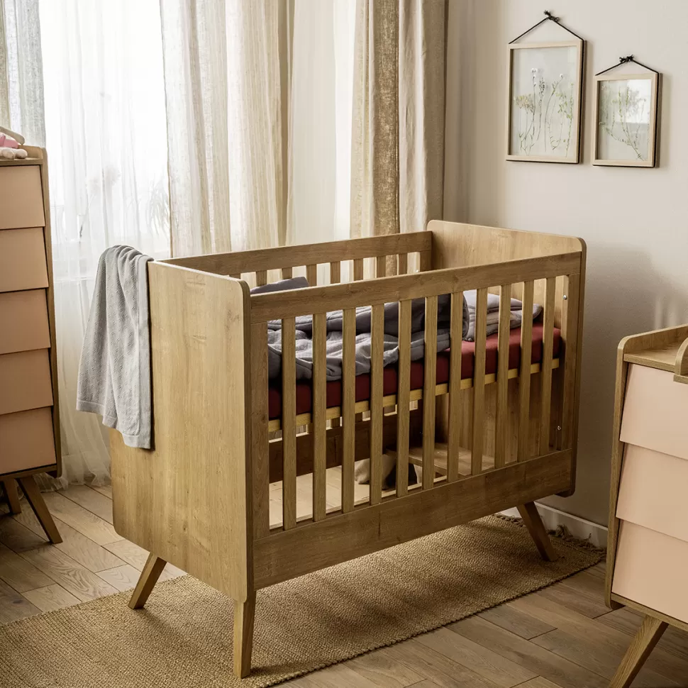 Vox Meubles Meuble Bébé>Lit Bébé Vintage Chêne - 60 x 120 cm