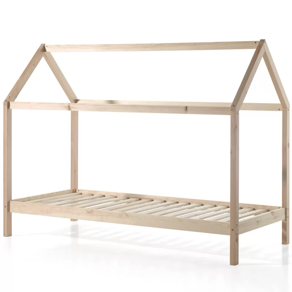 JAXX Meuble Bébé>Lit Cabane Dallas avec Tiroir Naturel - 90 x 200 cm
