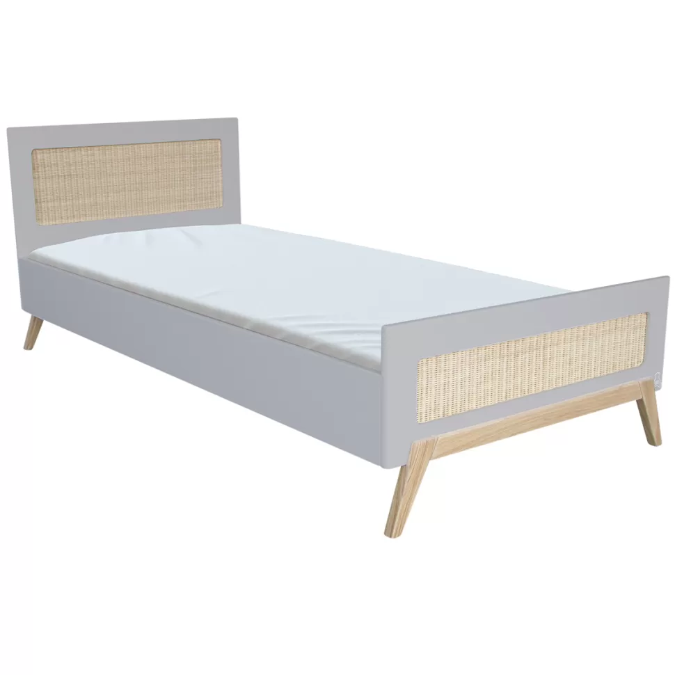 Théo Meuble Bébé>Lit Junior en Rotin Marelia Lune - 90 x 200 cm