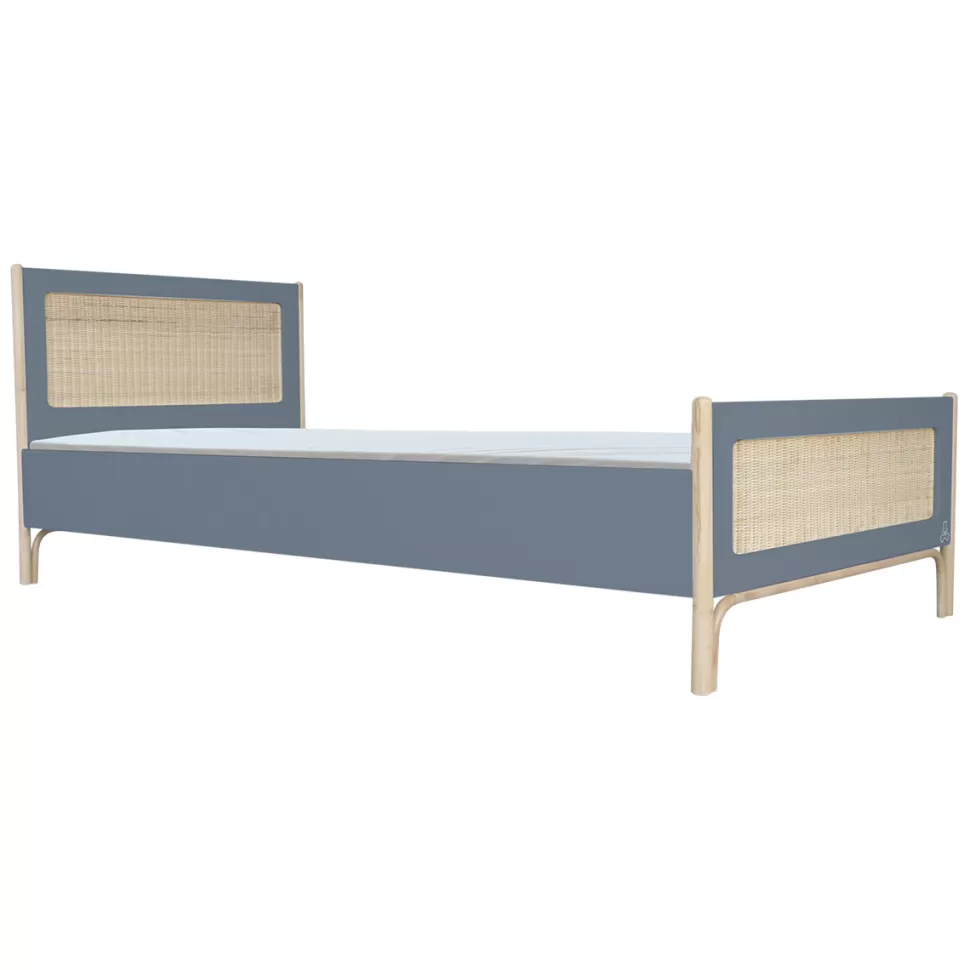 Théo Meuble Bébé>Lit Junior en Rotin Océania Silex - 90 x 200 cm