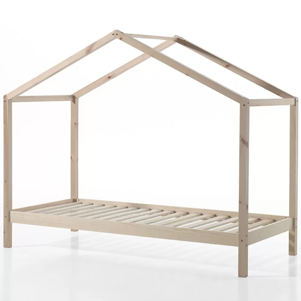JAXX Meuble Bébé>Lit Maison Dallas avec Tiroir Naturel - 90 x 200 cm