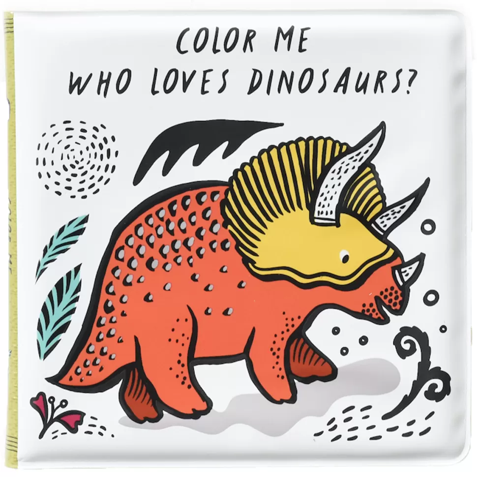 Wee Gallery Livres>Livre de Bain Color Me - Who Loves Dinosaurs