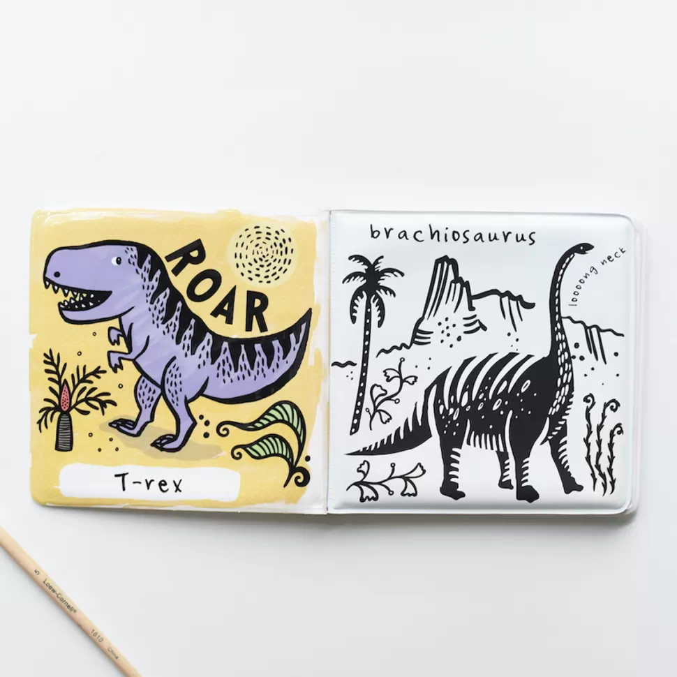 Wee Gallery Livres>Livre de Bain Color Me - Who Loves Dinosaurs