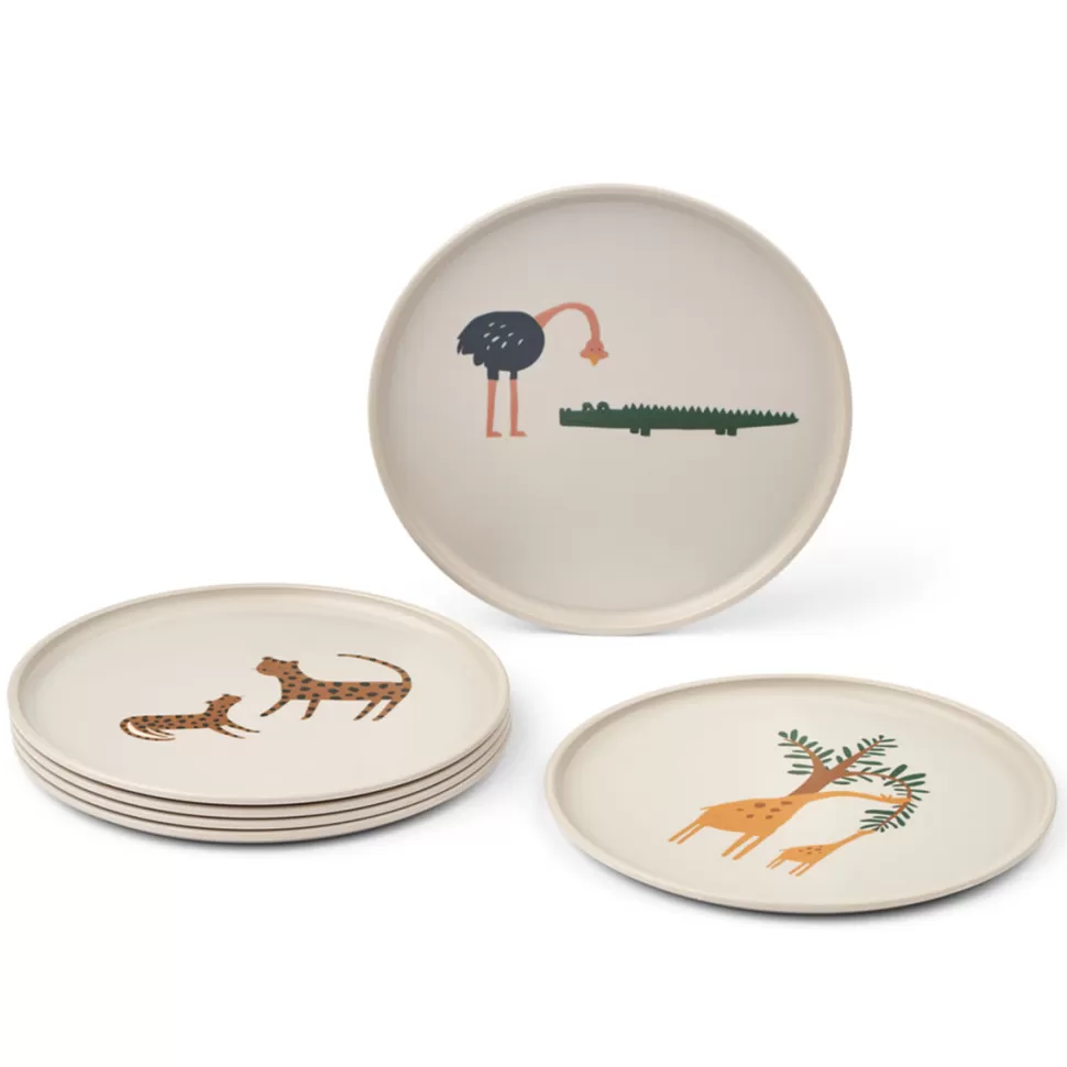 Liewood Repas>Lot de 6 Assiettes Remco - All Together Sandy