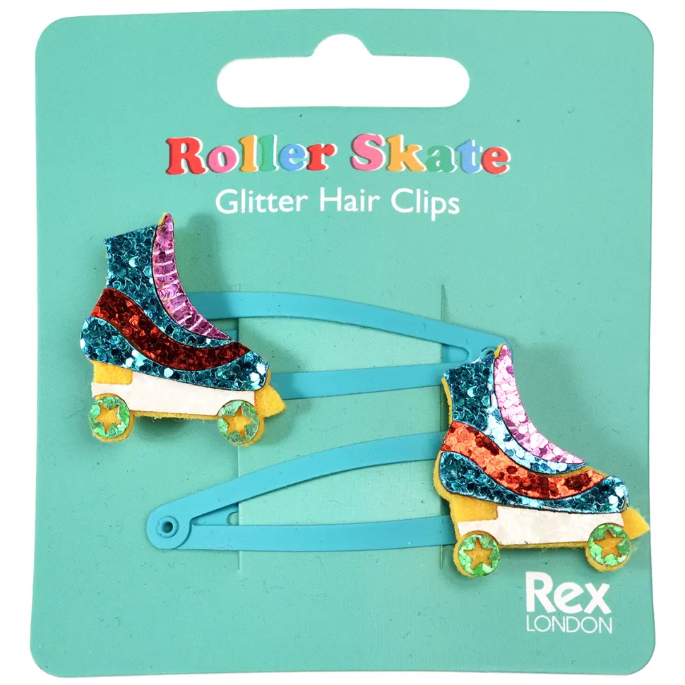 Rex London Accessoires Bébé>Lot de 2 Barrettes à Paillettes - Rollers