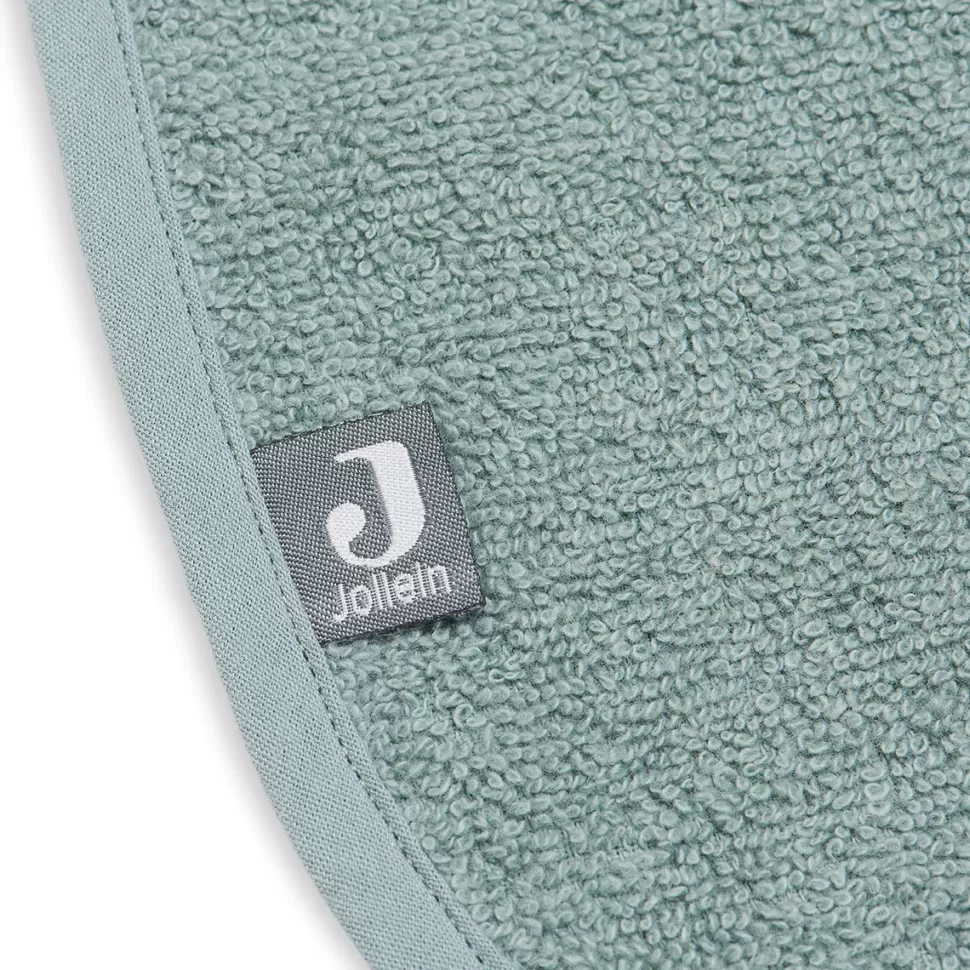 Jollein Bavoir Personnalisé | Bavoir>Lot de 3 Bavoirs - Ash Green Storm Grey & Jeans Blue