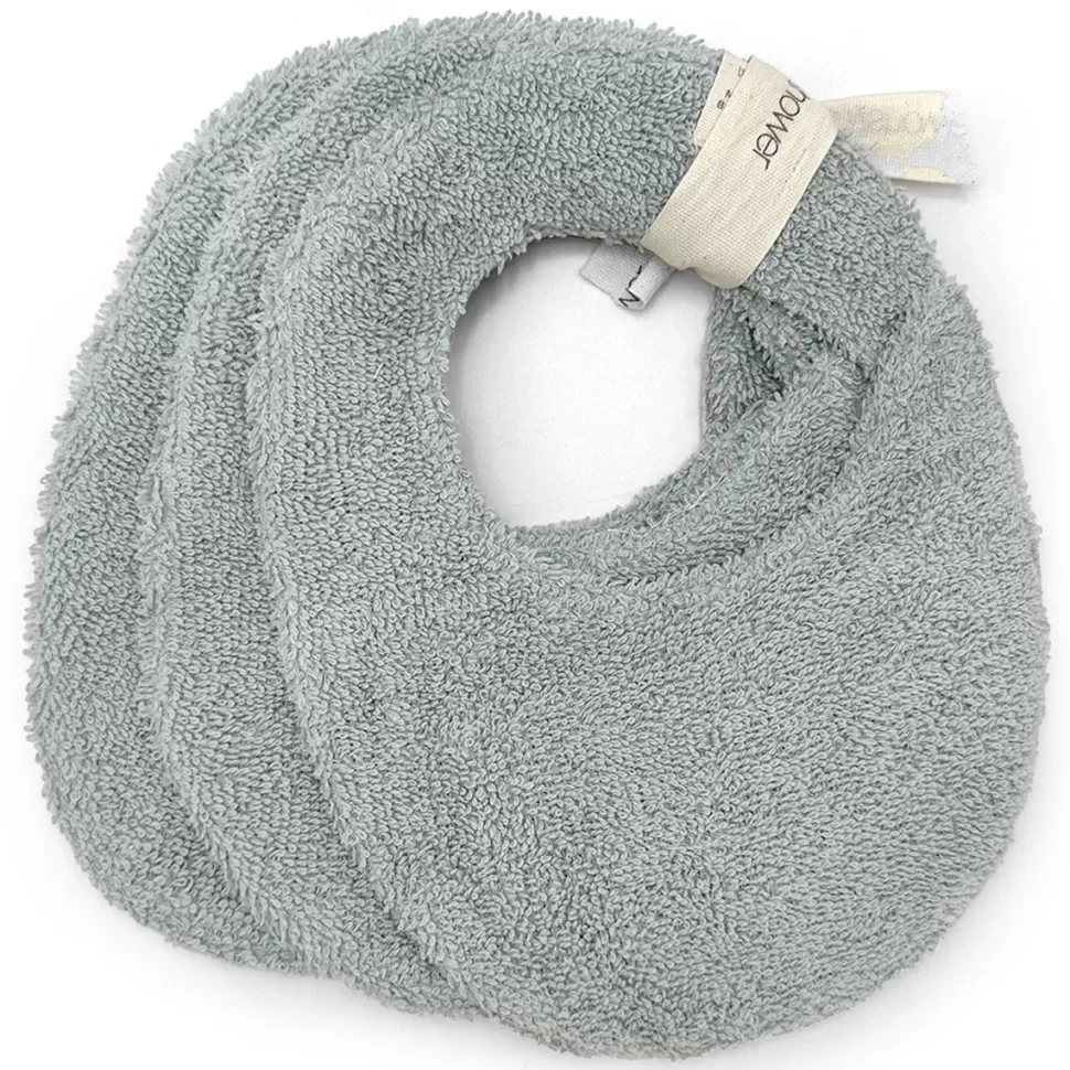 Babyshower Repas | Bavoir>Lot de 3 Bavoirs - Blue Apricot