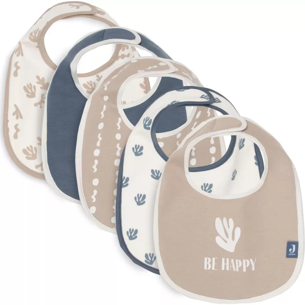 Jollein Bavoir | Repas>Lot de 5 Bavoirs - Funky