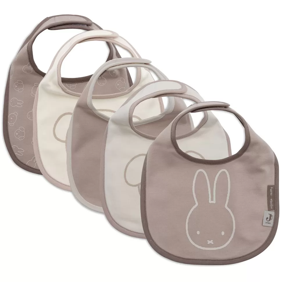 Jollein Bavoir Personnalisé | Bavoir>Lot de 5 Bavoirs - Miffy and Friends