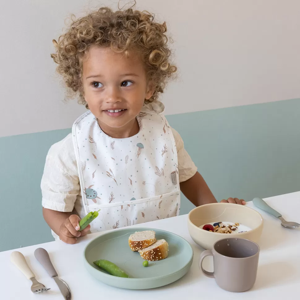 Camcam Copenhagen Bavoir | Repas>Lot de 2 Bavoirs à Poche - Sea Garden