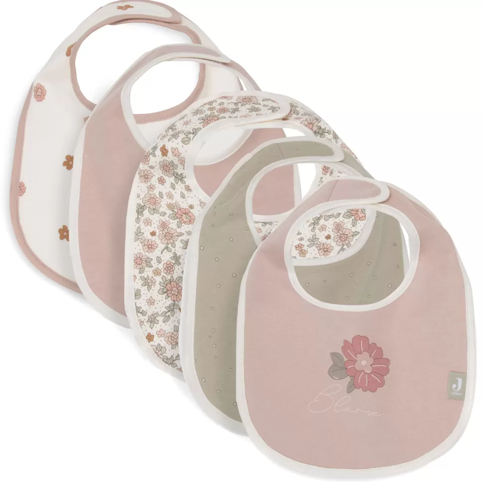 Jollein Bavoir | Repas>Lot de 5 Bavoirs - Retro Flowers