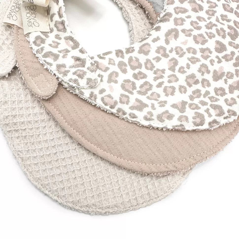 Babyshower Bavoir | Repas>Lot de 3 Bavoirs - Soft Print