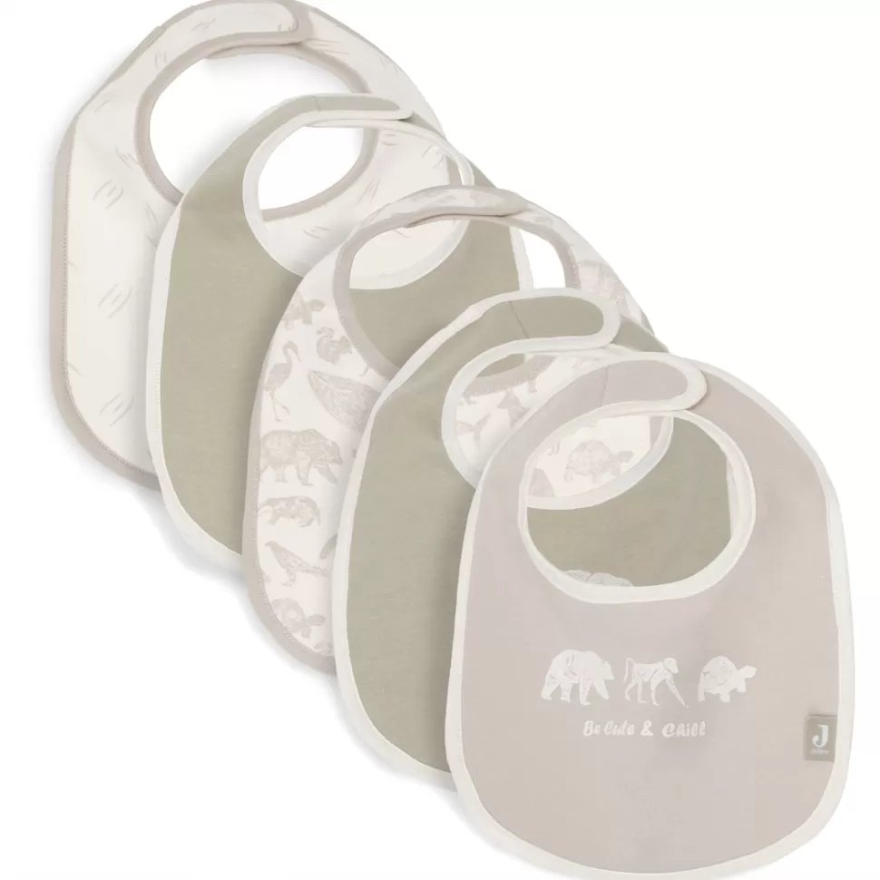 Jollein Bavoir | Repas>Lot de 5 Bavoirs Bandana - Animals