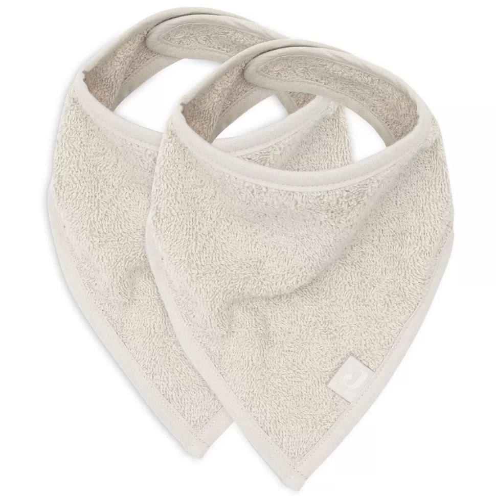 Jollein Bavoir Personnalisé | Bavoir>Lot de 2 Bavoirs Bandana - Nougat