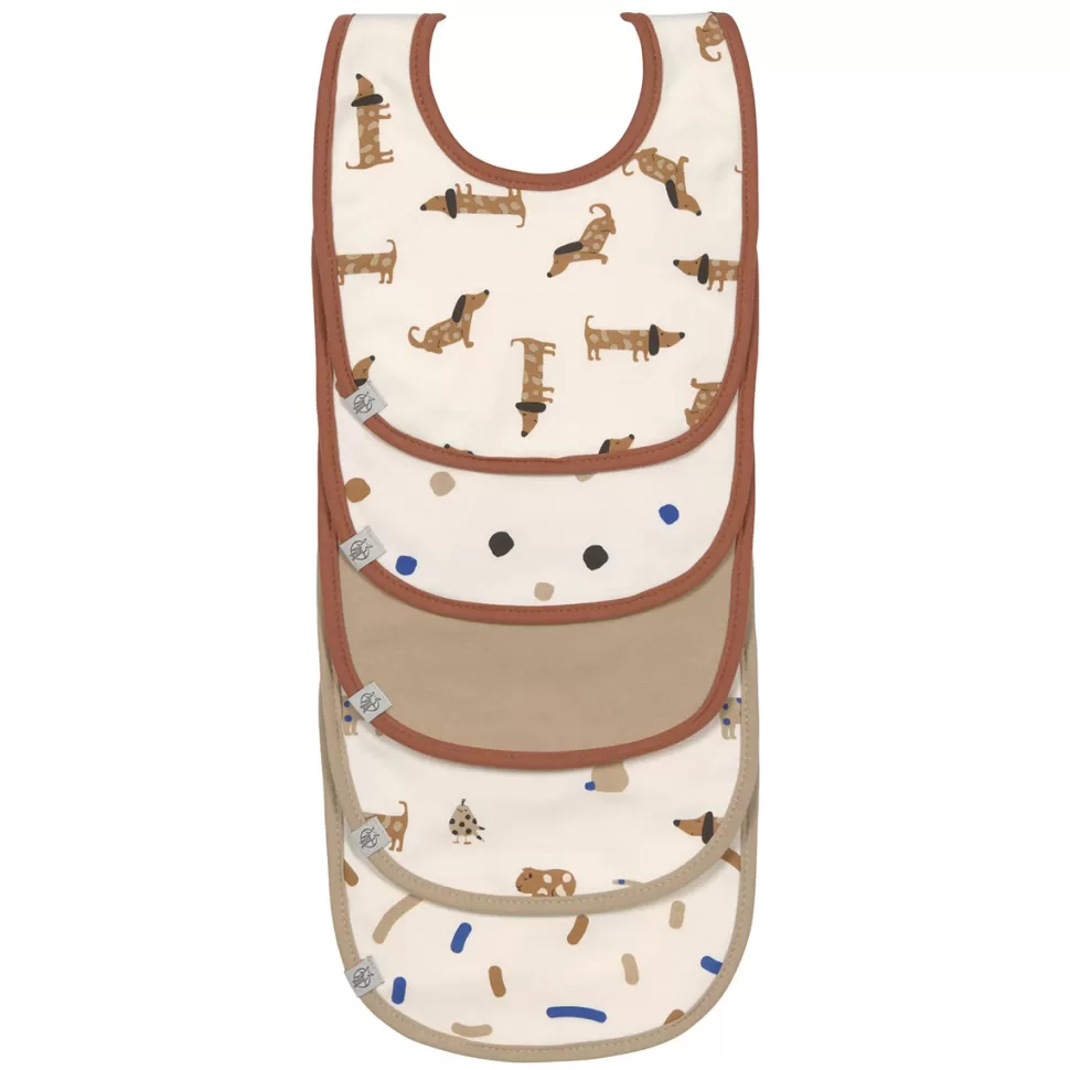 LÄSSIG Bavoir Personnalisé | Bavoir>Lot de 5 Bavoirs Eponge Little Matey Bleu Roi - 3/18 Mois